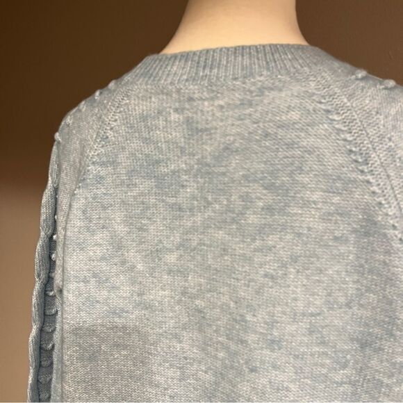 Loft long sleeve knit sweater pale baby blue - Picture 7 of 12